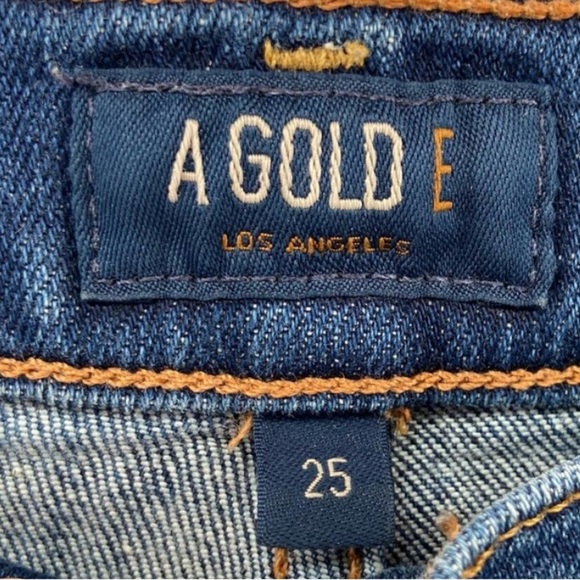 Agolde Luxury boho preppy core chic grunge oversized Jeans Size 25 Distressed - Picture 3 of 15